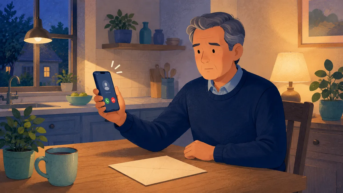 IRS impersonation scam illustration